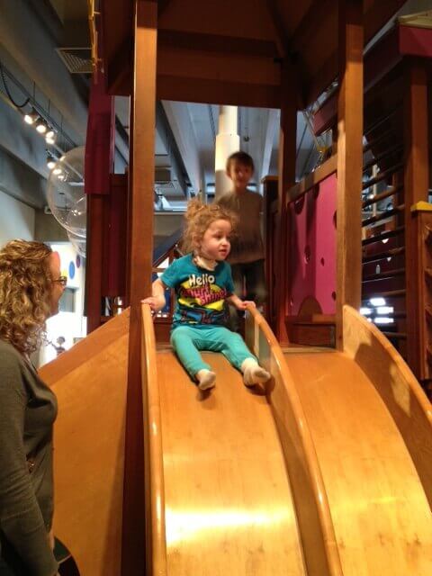 child attending Peak Potential Therapy's special needs Spring Break Camp on a field trip to Great Lakes Science Center