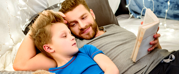 Father And Son Reading